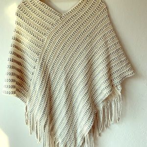 Urban Outfitters Karma Fringed Poncho